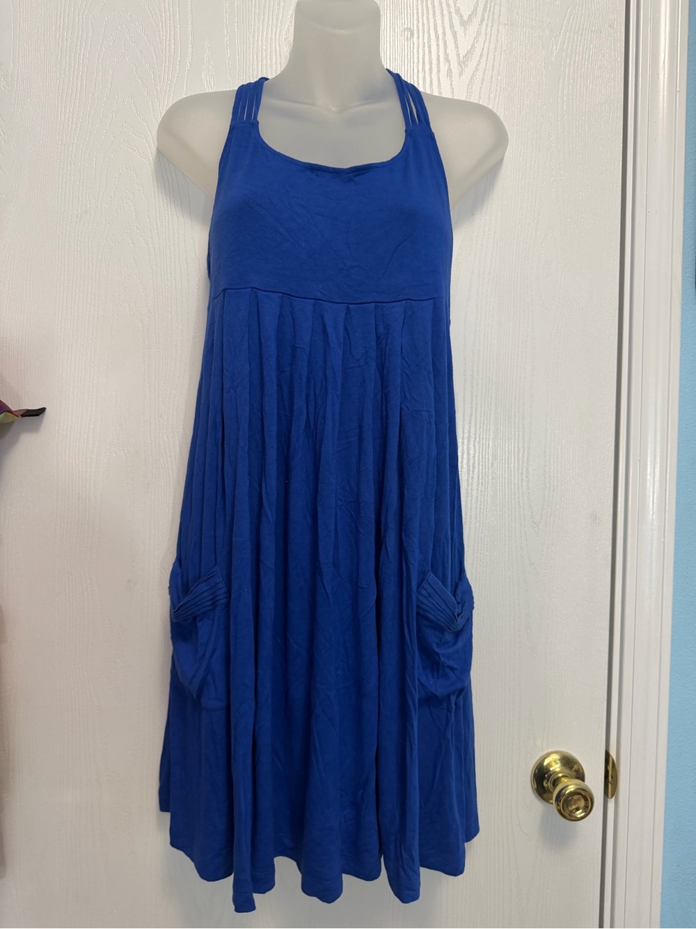 Dress barn Royal Blue Sleeveless Swing Dress